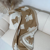 Brown & Beige Teddy Bear Blanket