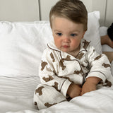 Unisex Teddy Print Pyjama Set