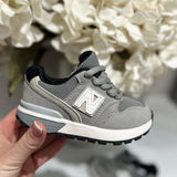 Grey two tone N style trainers