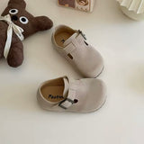 Neutral side fasten mules