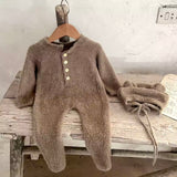 Velvet touch super soft romper & hat