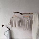 Girls Two piece waffle set