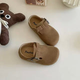 Neutral side fasten mules