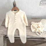 Velvet touch super soft romper & hat