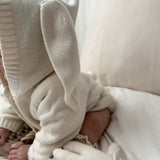 Easter bunny neutral knitted bodysuit