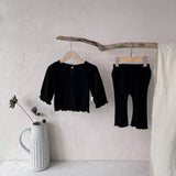 Girls Two piece waffle set