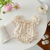 Girls spring puff sleeve top