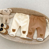 Teddy bear fleece leggings
