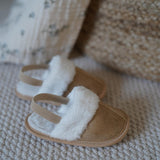 Chestnut baby slippers