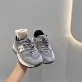 Grey two tone N style trainers