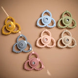 Baby silicone teething rattle design BPA free