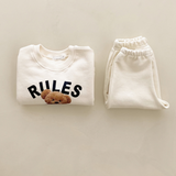 White Rules Sweater & Joggers