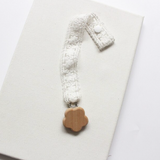 White Lace Pacifier Clip