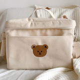 Teddy Bear Insulated Canvas Lunch Box
