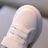 Unisex black teddy bear white trainers shoes