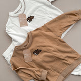 Brown Luxury Teddy Bear Two Piece Loungewear Set